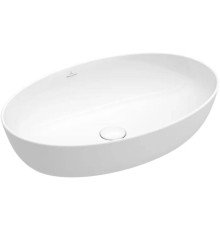 Раковина накладная Villeroy & Boch Artis 61х41 см TitanCeram альпийский белый 41986101