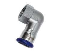 Угольник 90° Hogart 28х3/4 ВР укороченный пресс нержавеющая сталь SS6360705