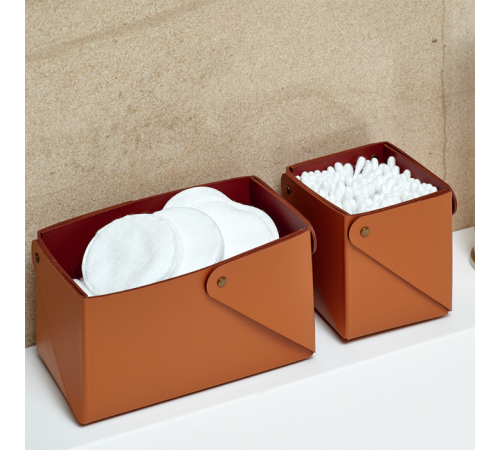 Коробочка ADJ MIU 7x7x8 см коньяк/бордо 0055.09/30