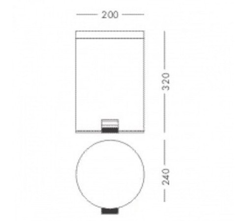 Ведро для мусора Colombo Design Hotel Collection 5 л с крышкой и педалью B9968.IL