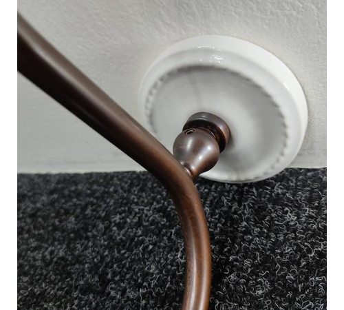 Крючок для полотенец Devon&Devon Dorothy подвесной состаренная медь/белый DOR413RAME