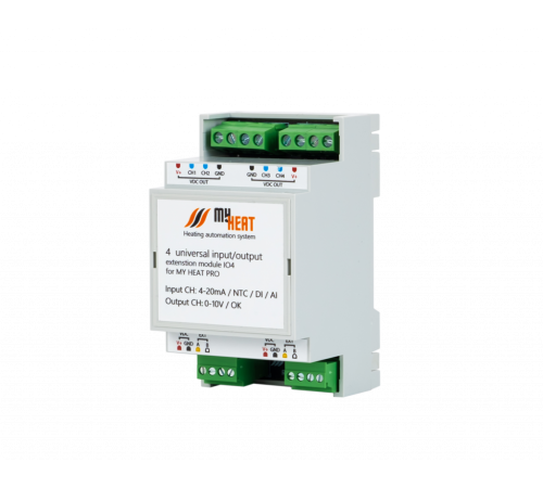 Блок расширения дискретно-аналоговых входов/выходов MyHeat IO4