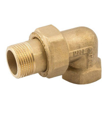 Сгон-американка угловой Metalit 1 1/2 НВ латунь с плоским уплотнением EBF27112