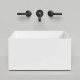 Раковина накладная Salini Armonia 45х45х25 см без отв. S-Sense белый глянцевый 130512G