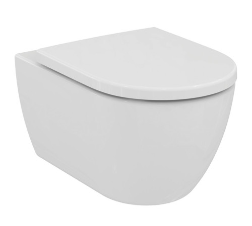 Унитаз подвесной безободковый Ideal Standard Ellisse с сиденьем белый T569201