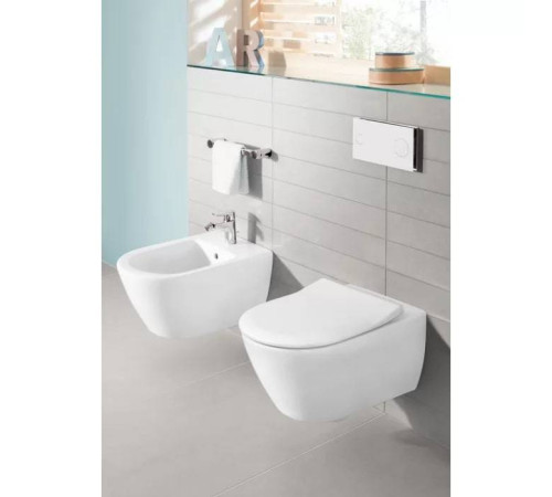 Биде подвесное Villeroy & Boch Subway 2.0 37.5x56.5x28 см альпийский белый 54000001