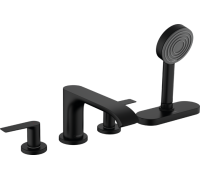 Смеситель на борт ванны hansgrohe Vivenis на 4 отверстия sBox внешняя часть черный матовый 75444670