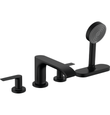 Смеситель на борт ванны hansgrohe Vivenis на 4 отверстия sBox внешняя часть черный матовый 75444670