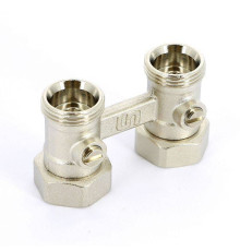 Узел радиаторный прямой Uni-Fitt для двухтрубных систем НВ 3/4 EK x 3/4 EK 192N3300