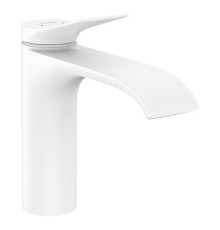Смеситель для раковины Hansgrohe Vivenis 110 с донным клапаном белый матовый 75020700