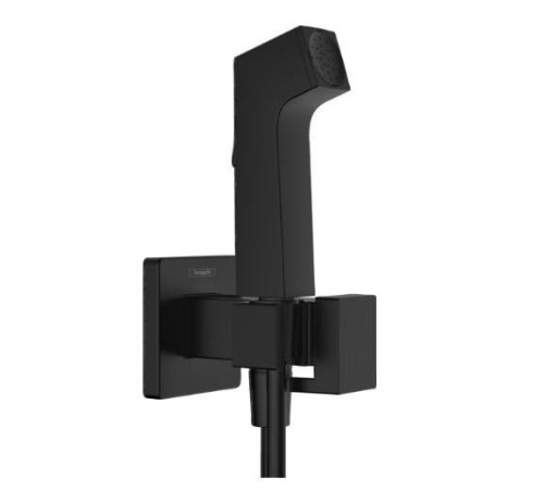 Гигиенический душ Hansgrohe Bidette E со смесителем и держателем черный матовый 29233670