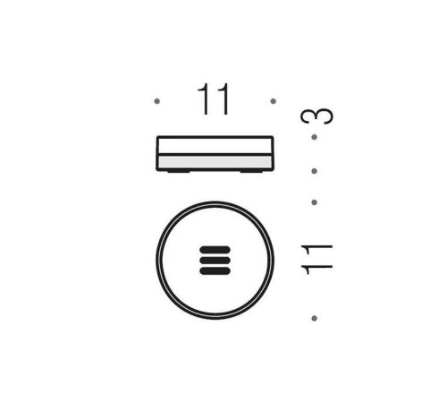 Мыльница Colombo Design Nordic настольная PVD золото матовое/матовое стекло B5240.OM-VAN