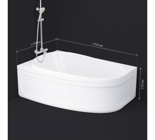 Ванна акриловая AM.PM Like 170х110 см левосторонняя W80A-170L110W-A