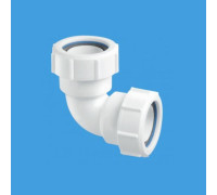 Отвод компрессионный McAlpine 90° 40х40 мм гайка-гайка 40A-WH