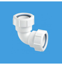 Отвод компрессионный McAlpine 90° 40х40 мм гайка-гайка 40A-WH