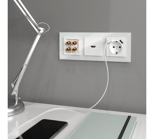 Акустическая розетка (белый) W1185001