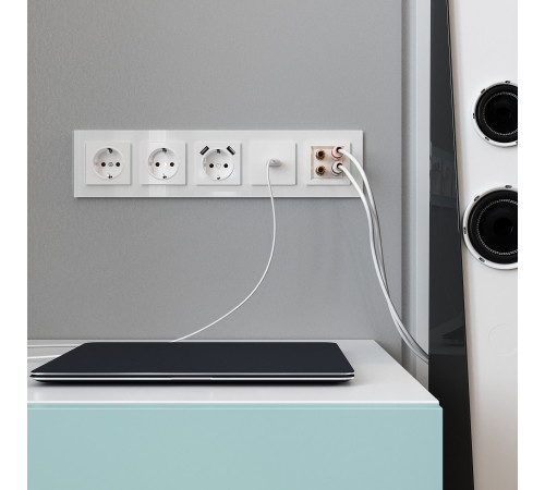 Акустическая розетка (белый) W1185001