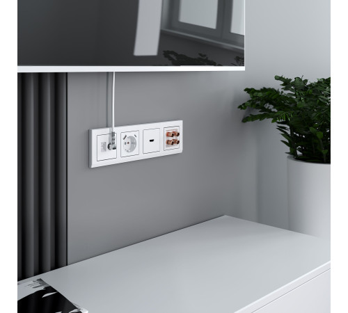 Акустическая розетка (белый) W1185001