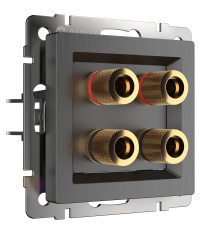 Акустическая розетка (графит рифленый) W1185004