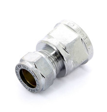 Муфта обжимная хромированная Tiemme 12x1/2 ВР 1130059