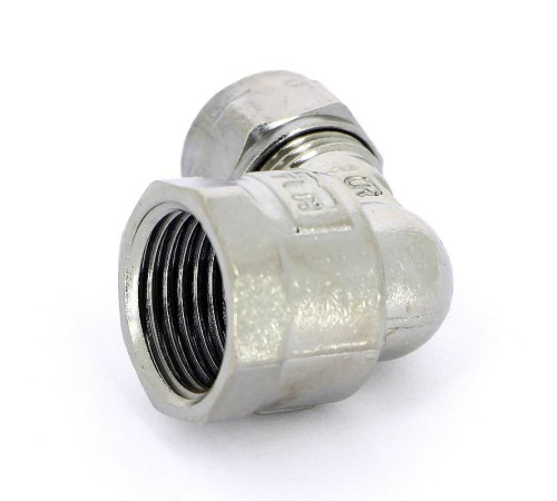 Угольник обжимной Tiemme хромированный 15х1/2 ВР 1130055