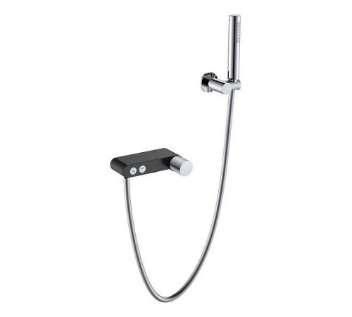 Смеситель для душа Boheme Stick черный/хром 123-BCR.2
