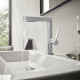 Смеситель для раковины Hansgrohe Finoris на 1 отверстие с донным клапаном Push-Open хром 76063000