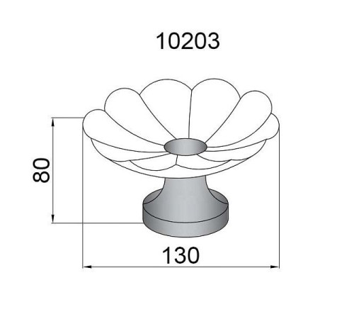 Мыльница Boheme 10202 настольная круглая золото 10202