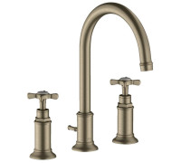 Смеситель для раковины AXOR Montreux 180 на 3 отверстия никель 16513820