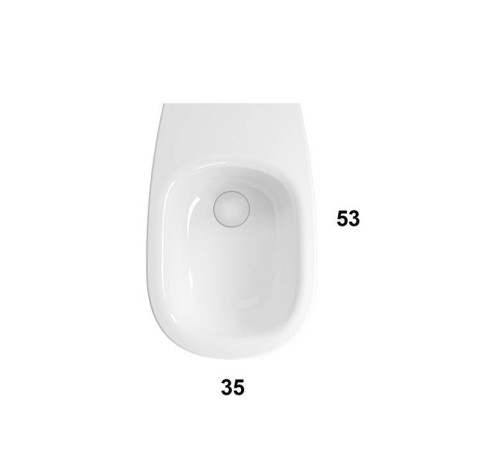 Биде подвесное Globo Daily 53х35х30 см 1 отверстие белый DNS09BI