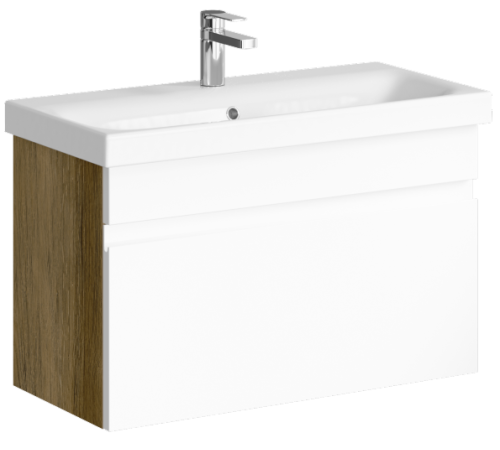 Тумба под умывальник подвесная AQweber Smart 800х510х380 мм дуб балтийский SRT0108DB