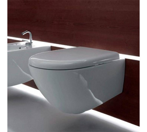 Унитаз подвесной безободковый Kerasan Aquatech 55х36.5 см без сиденья белый 371401