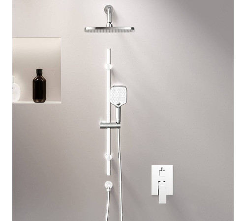 Встраиваемая душевая система AM.PM Gala со смесителем и штангой 953530000