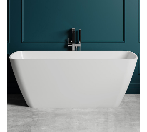 Ванна отдельностоящая Salini Agatha 180х80х66 см S-Stone белый матовый 100221M
