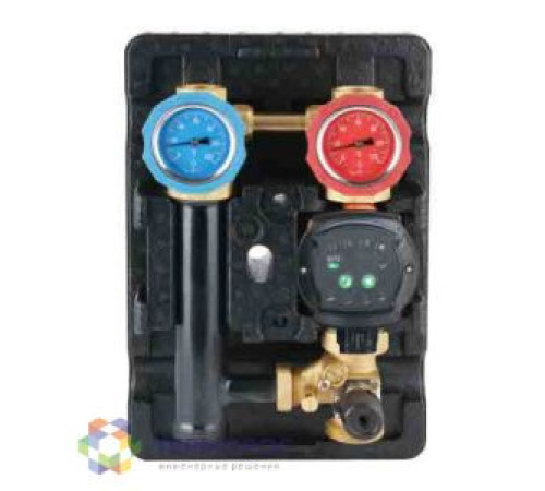 Насосный модуль Kromwell со смесителем и байпасом правый без насоса KW.MWUH180R