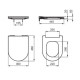 Сиденье для унитаза Ideal Standard Blend Curve белый T520801