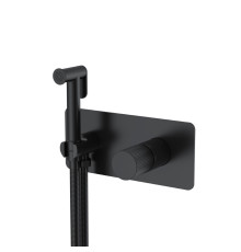 Гигиенический душ со смесителем Boheme Stick Linea встраиваемый черный 127-BB.3