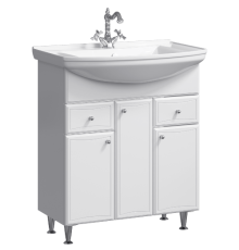 Тумба под умывальник напольная AQ Барселона с корзиной 880х880х510 мм BA0108K