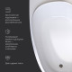 Ванна акриловая AM.PM Like 170х110 см левосторонняя W80A-170L110W-A