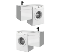 Тумба под умывальник подвесная AQUATON Duet 535х492х568 мм белый DU01051