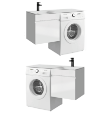 Тумба под умывальник подвесная AQUATON Duet 535х492х568 мм белый DU01051