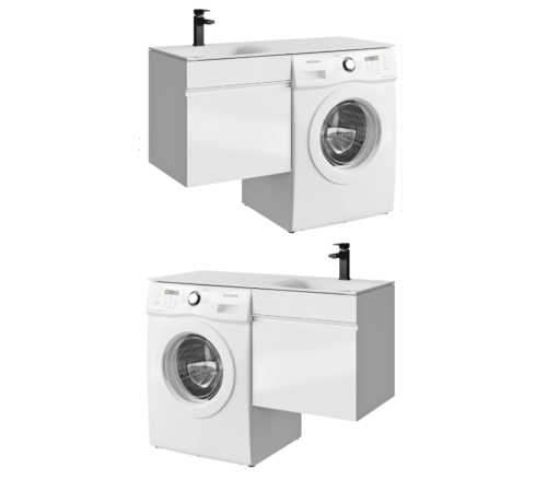 Тумба под умывальник подвесная AQUATON Duet 535х492х568 мм белый DU01051