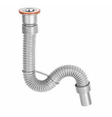 Сифон для раковины BETTOSERB гибкий с выпуском 125312