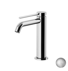 Смеситель для раковины Gattoni Circle Two высокий 177 мм с донным клапаном Nickel Spazzolato 9144/91NS