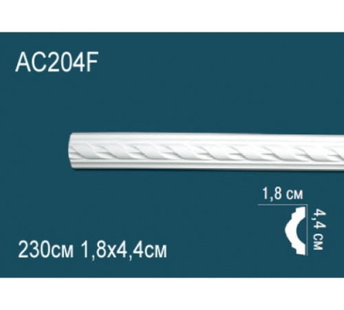 Молдинг гибкий Perfect полиуретановый с орнаментом AC204F