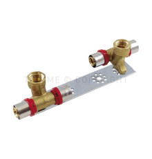 Комплект водорозеток на планке Tiemme 20x1/2 ВР 2 шт 1650137