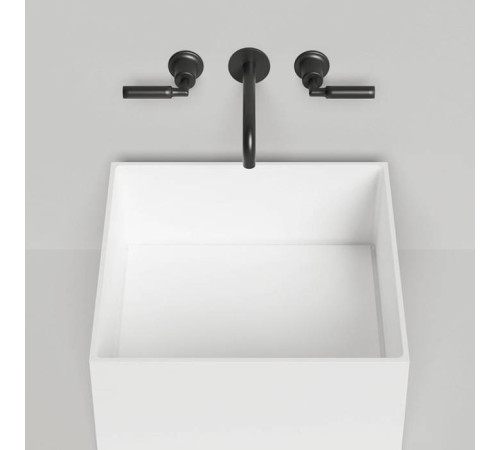 Раковина накладная Salini Armonia 45х45х25 см без отв. S-Sense белый глянцевый 130512G