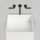Раковина накладная Salini Armonia 45х45х25 см без отв. S-Sense белый глянцевый 130512G