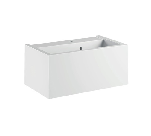 Раковина подвесная Kerasan Kanaal 80x46.5 см 1 отв. белый глянцевый 574101