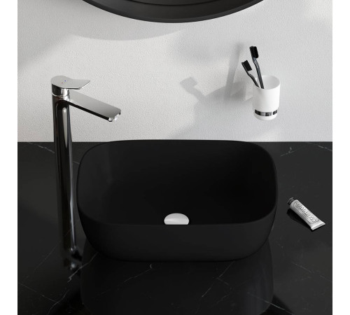 Раковина накладная AM.PM Func 45 см прямоугольная M8FWCC10450BM